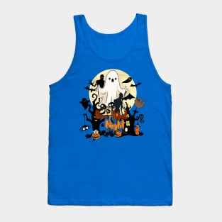 "Boo-tiful Night" Halloween design Tank Top